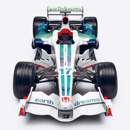Výrez automobilu Honda Earth Dreams Formula One.